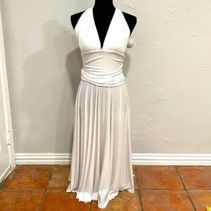 Luly K New York City White Dress Mid Calve Sz M